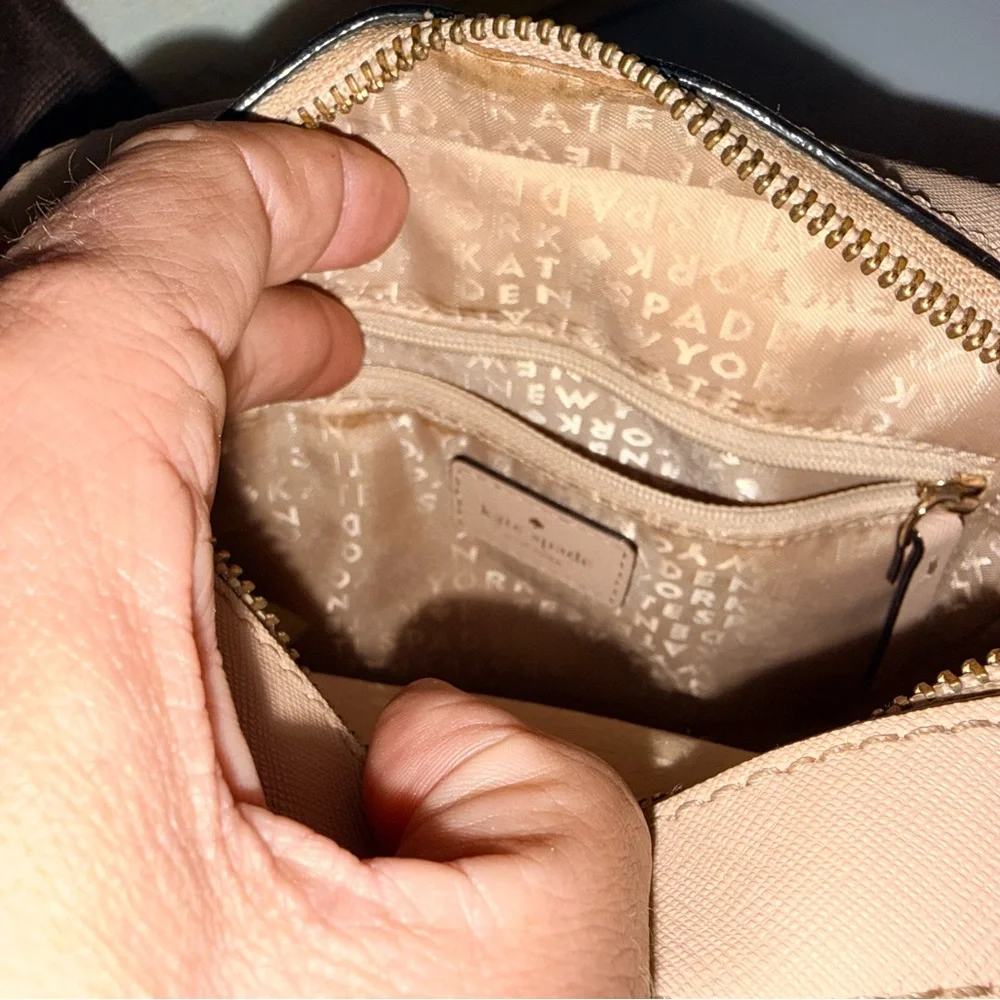 Kate Spade Newbury Lane Cammie crossbody nude purse Saffiano leather dust bag - Picture 11 of 16